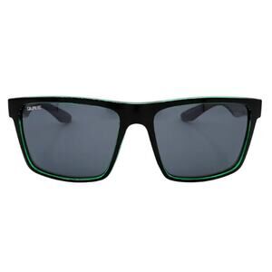 Boys Dual Tone Sport Sunglasses Black & Green Frame Grey Performance Lens NWT